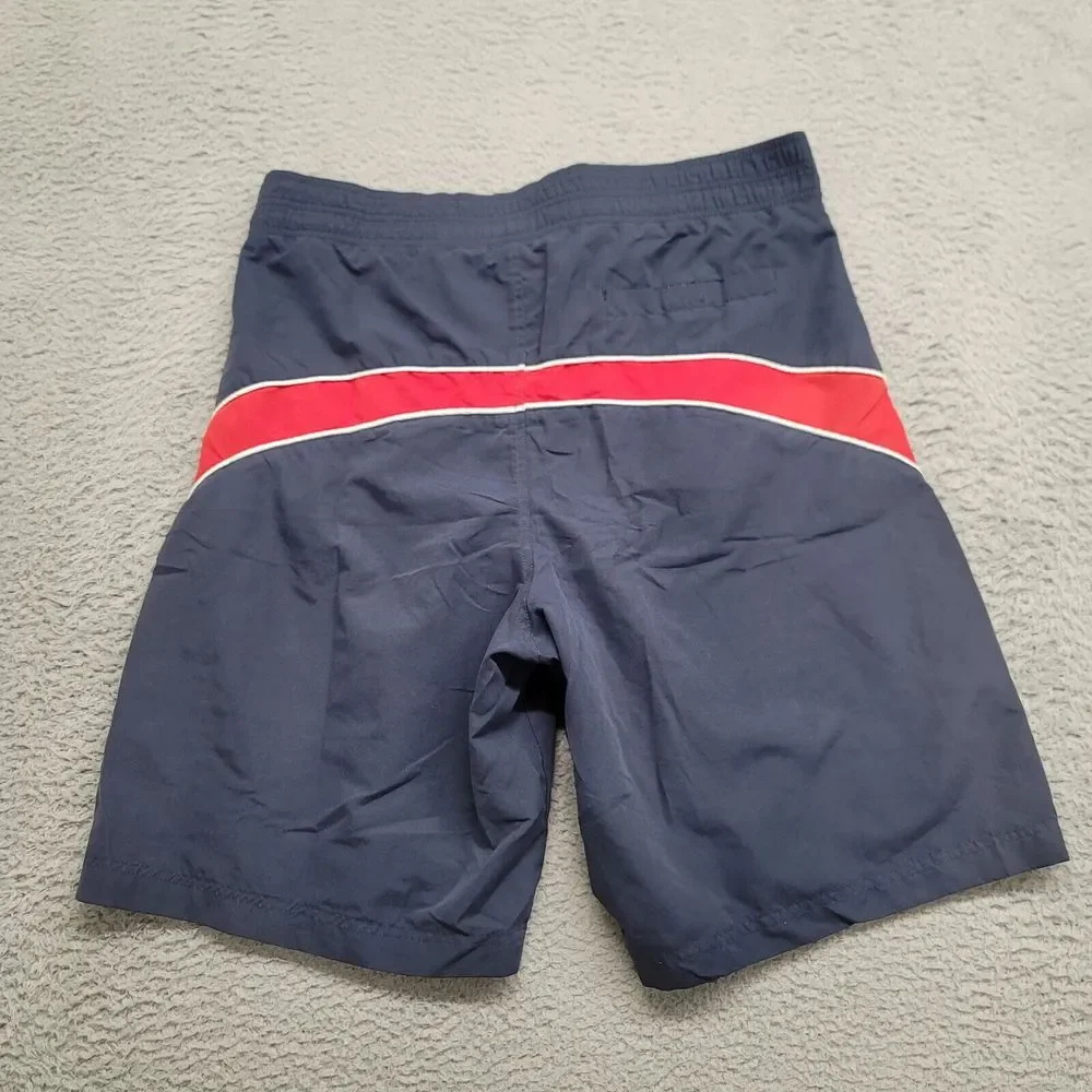 Boston Red Sox Shorts‎ Mens Large Blue Lined Swim NBA Baseball Logo Outdoors